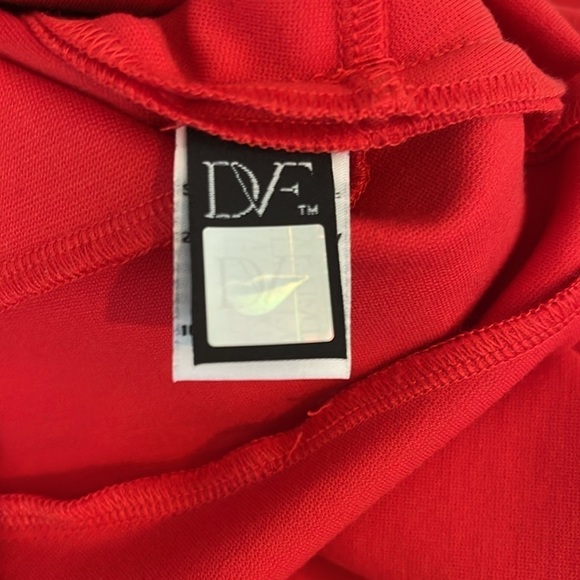 DIANE VON FURSTENBERG Red Knit Dress size 0 - Picture 8 of 9